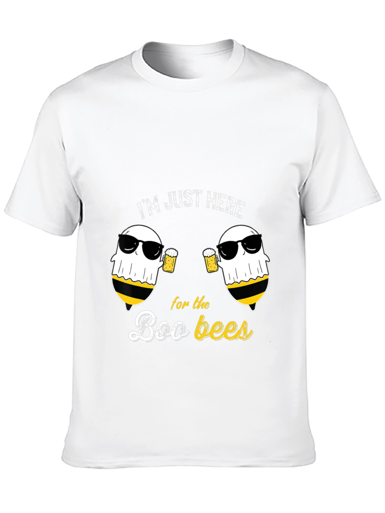Boo Bees T-Shirt - Funny Halloween Ghost Beer Tee