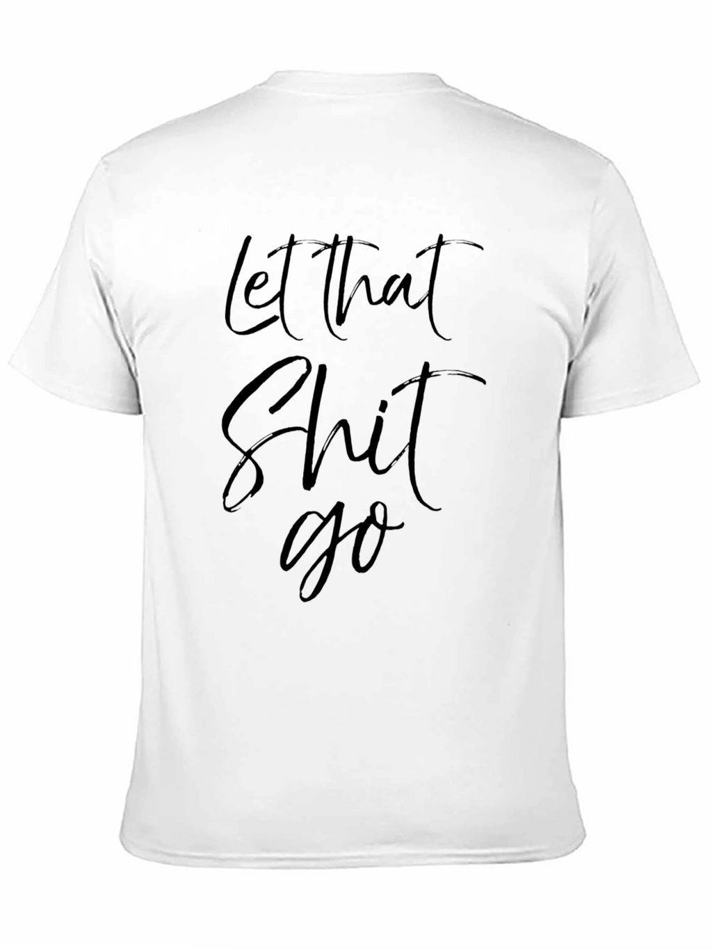 Let That Go Black Graphic Tee