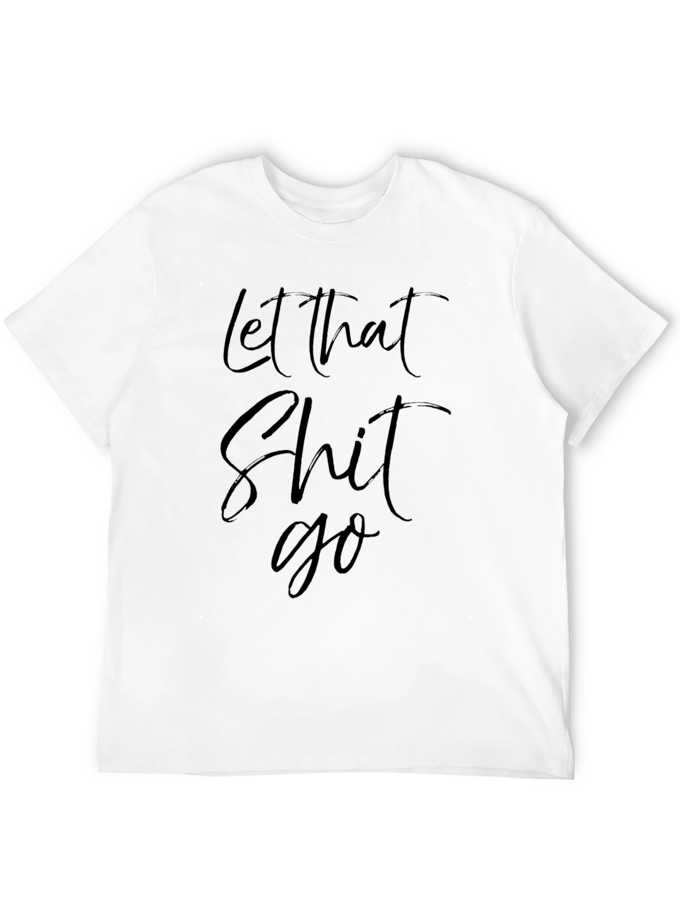 Let That Go Black Graphic Tee