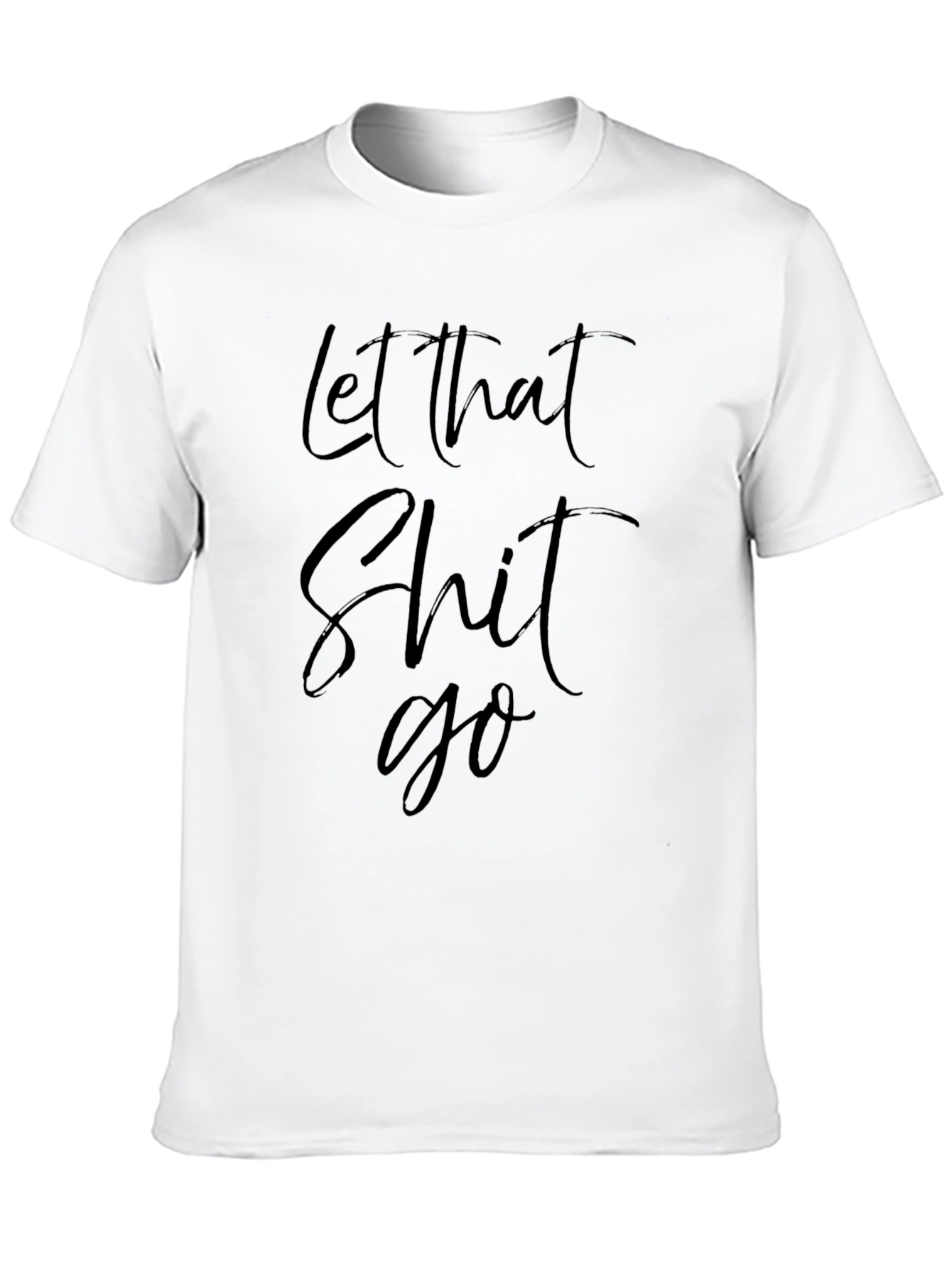 Let That Go Black Graphic Tee