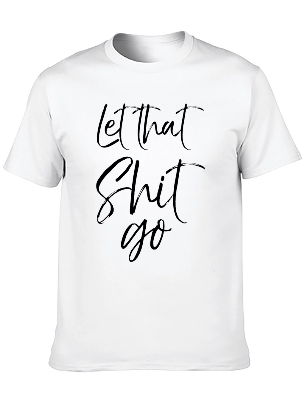Let That Go Black Graphic Tee