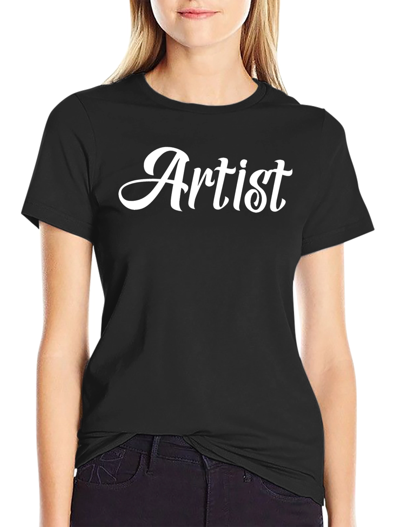 Artist Graphic Tee - Cool Casual Black T-Shirt