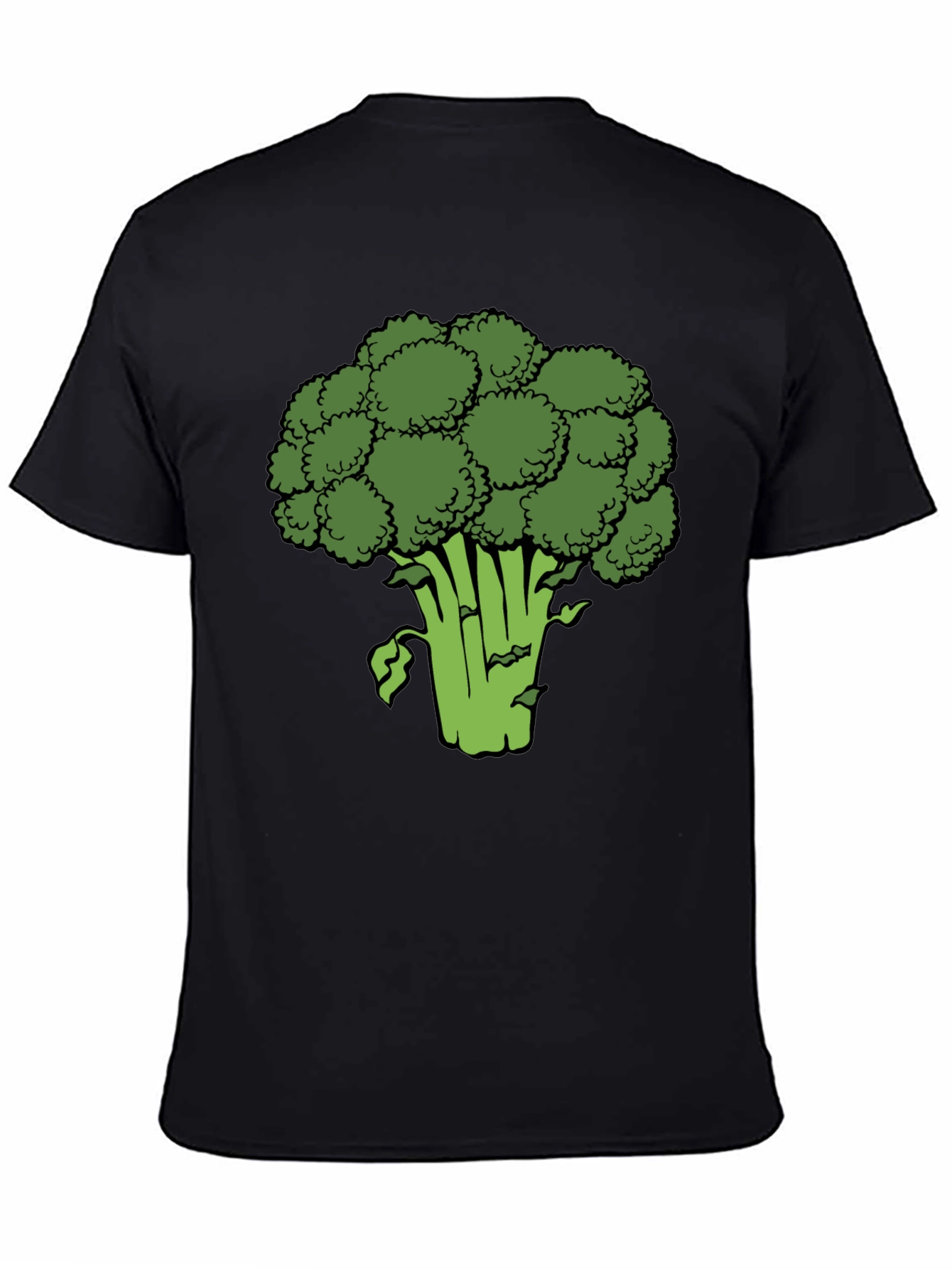 Broccoli Graphic Black T-Shirt