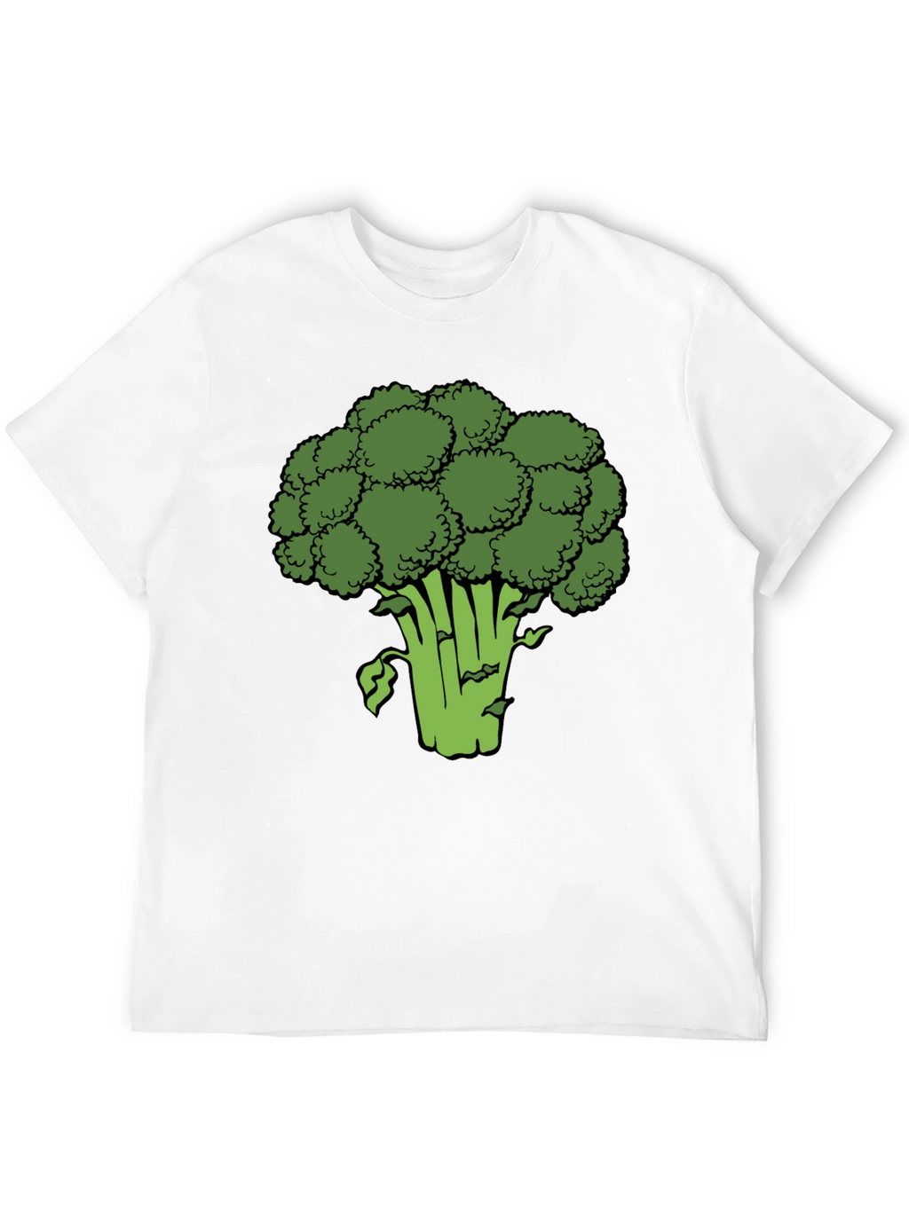Broccoli Graphic Black T-Shirt