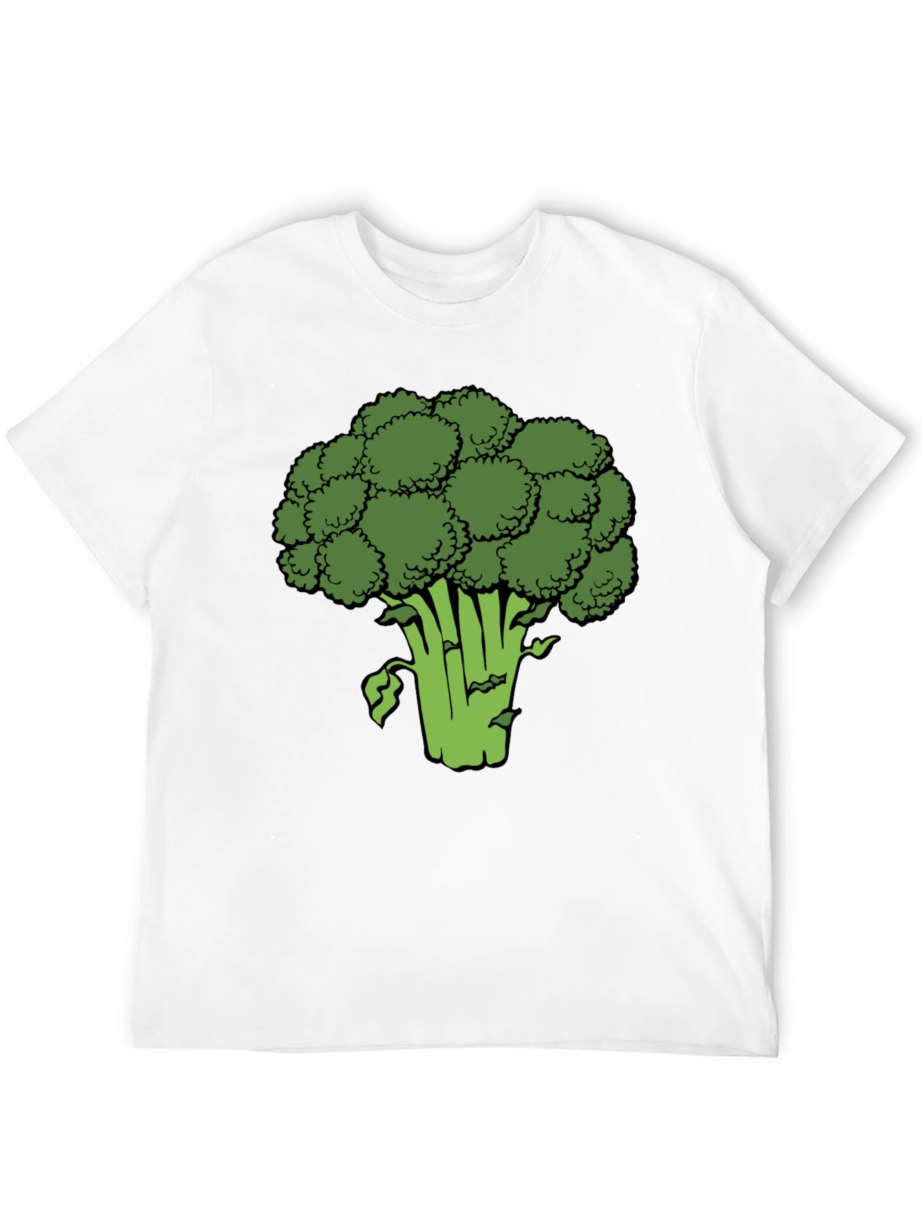 Broccoli Graphic Black T-Shirt