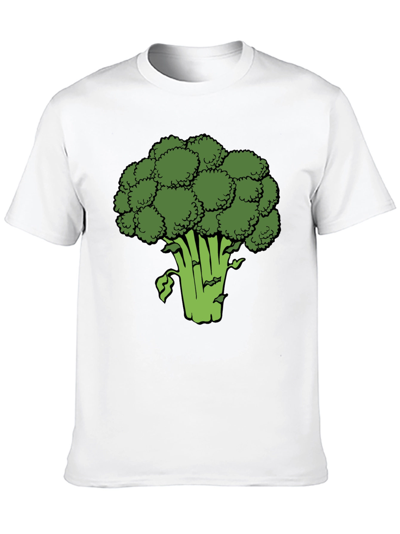 Broccoli Graphic Black T-Shirt