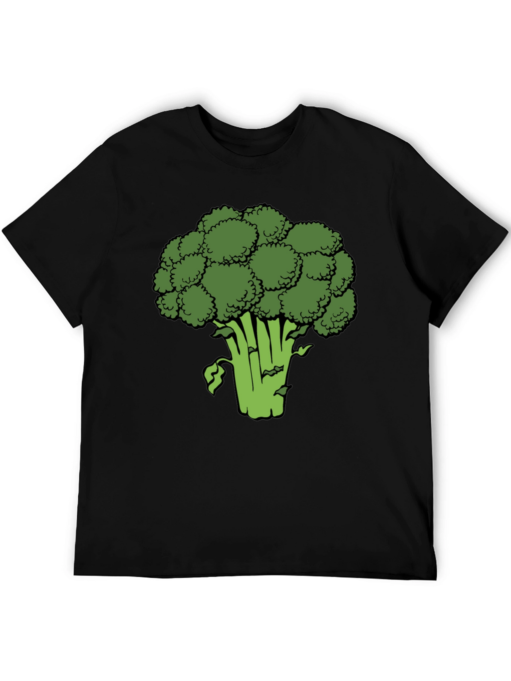 Broccoli Graphic Black T-Shirt