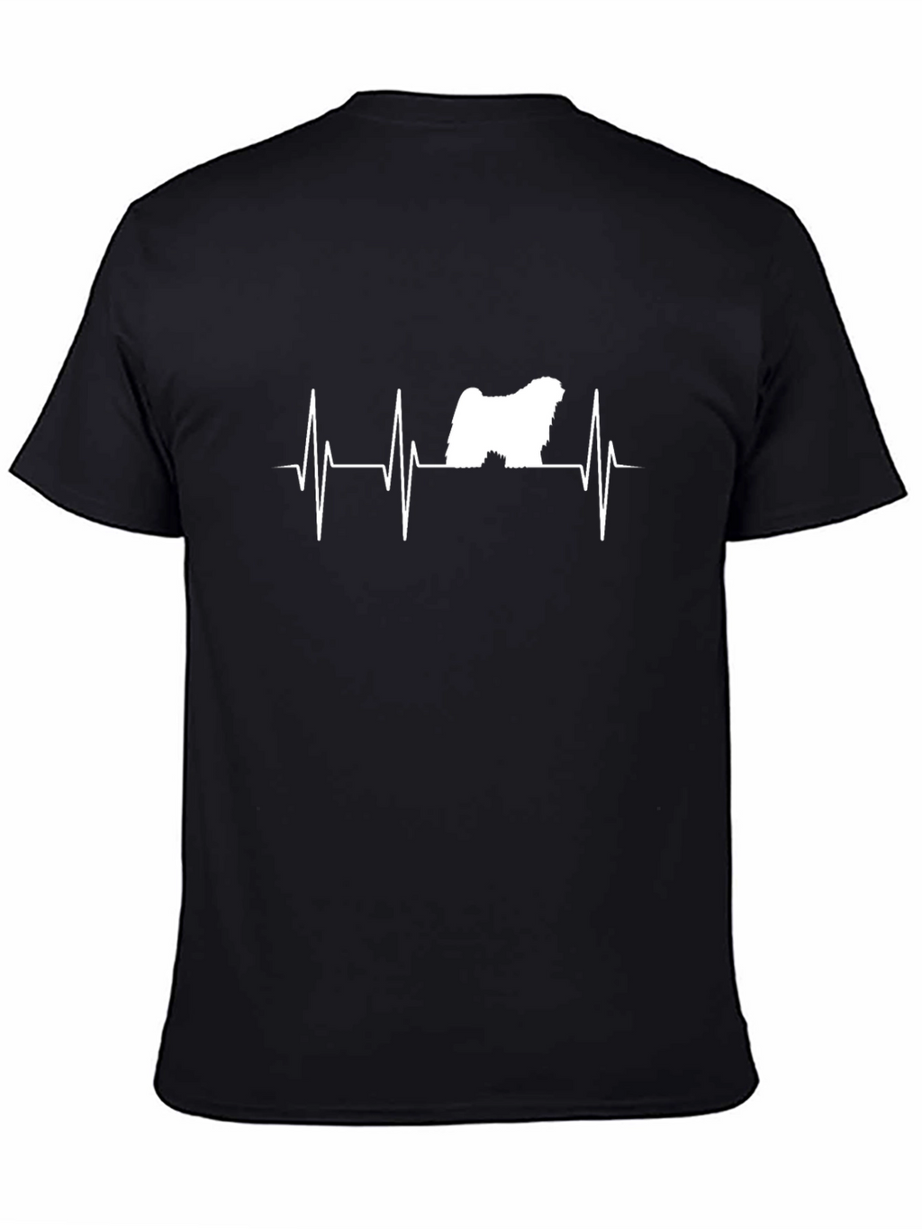 Dog Breed Heartbeat T-Shirt - Black