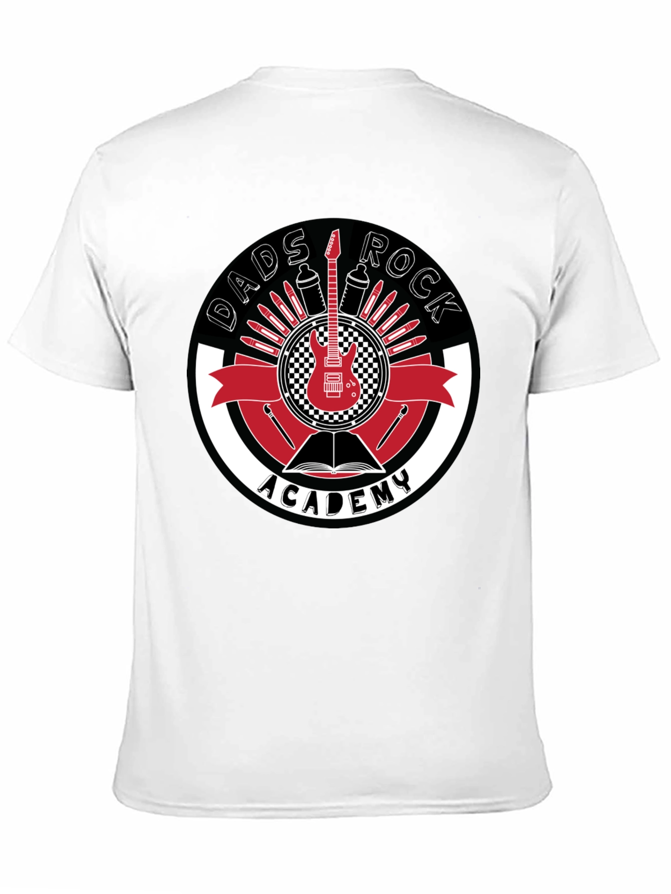 Dads Rock Academy Graphic Tee - Black Cotton Shirt