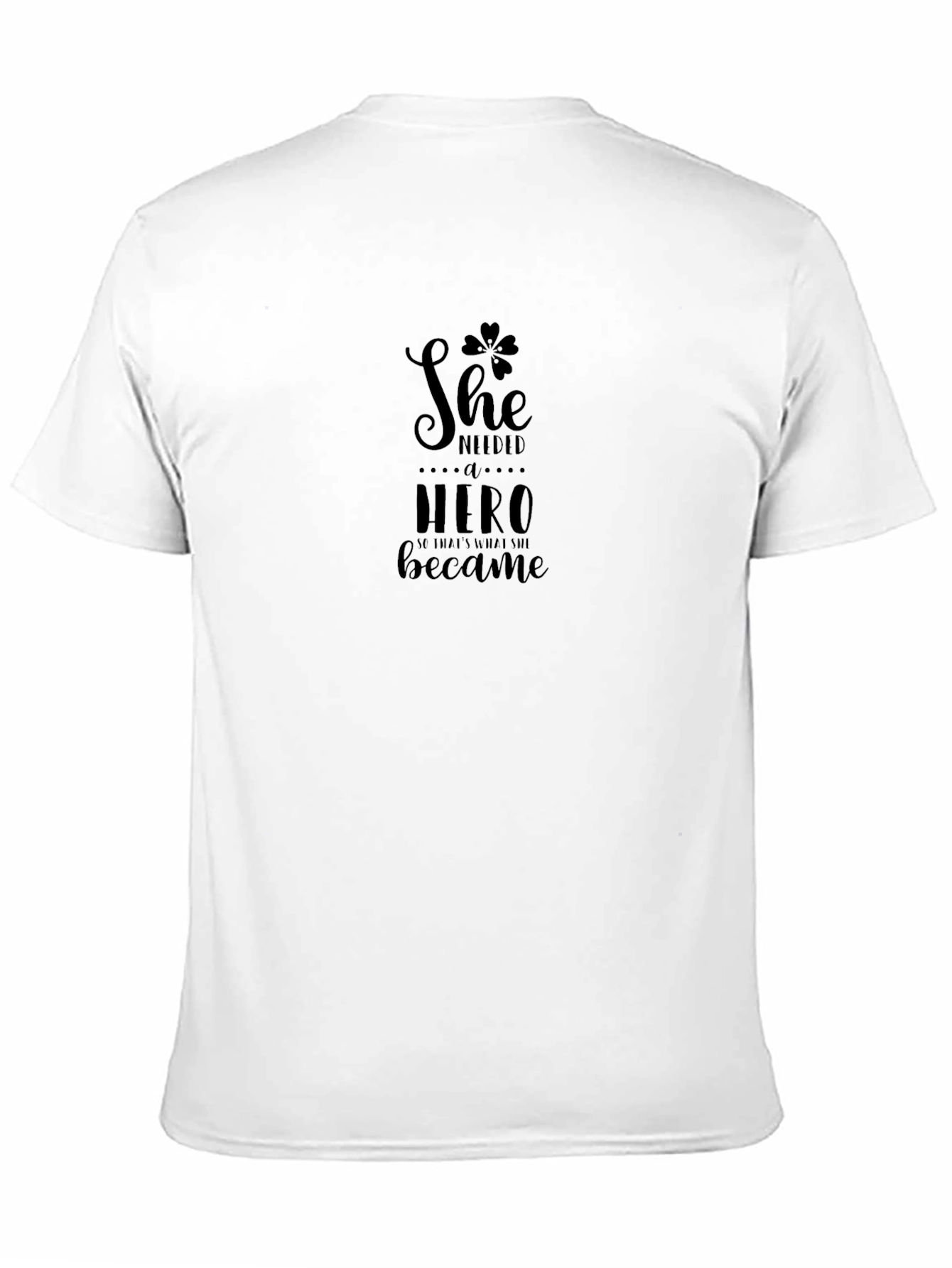 She Needed A Hero Graphic Tee - Black