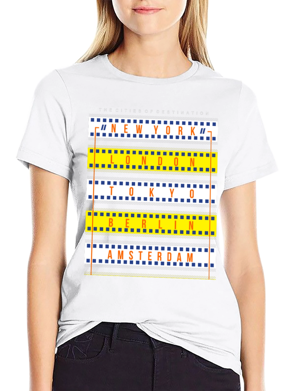City Destination Graphic Print Crew Neck T-Shirt