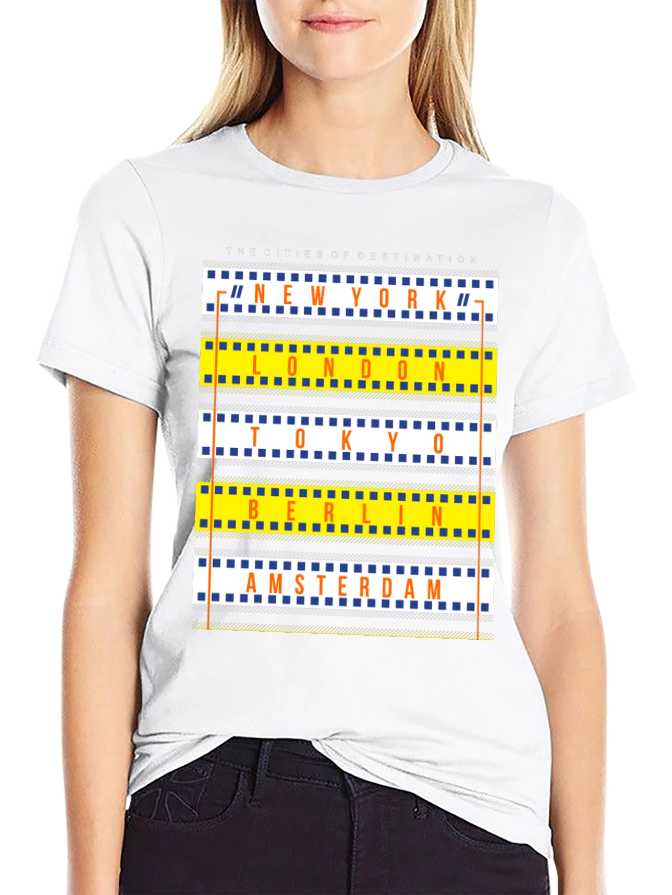 City Destination Graphic Print Crew Neck T-Shirt