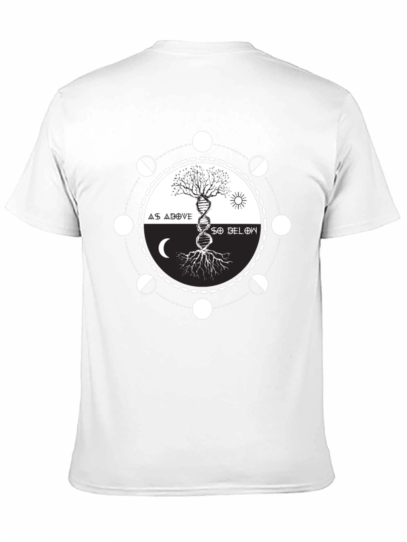 As Above So Below Graphic Tee - Black
