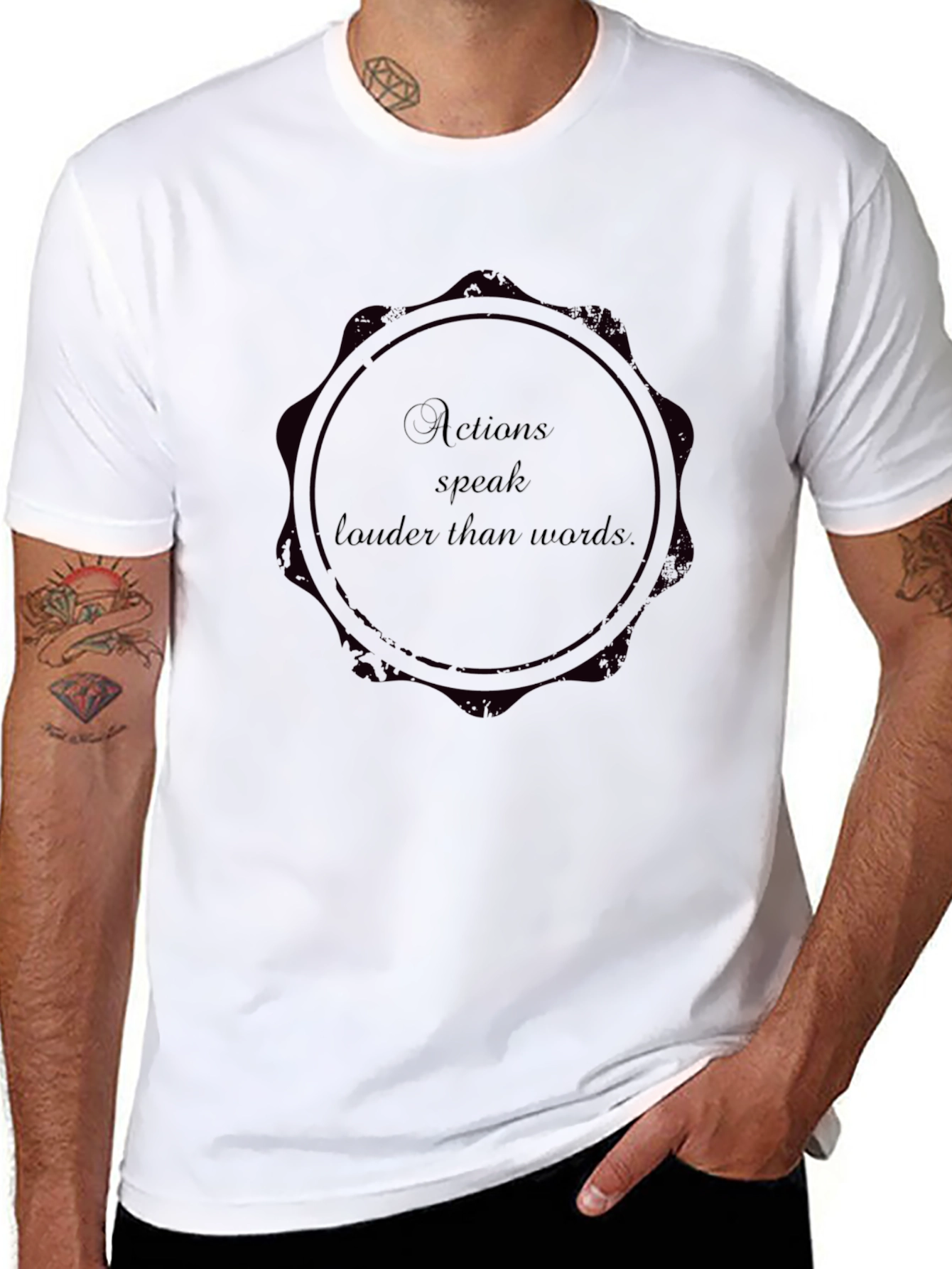 Actions Speak Louder T-Shirt Statement Tee
