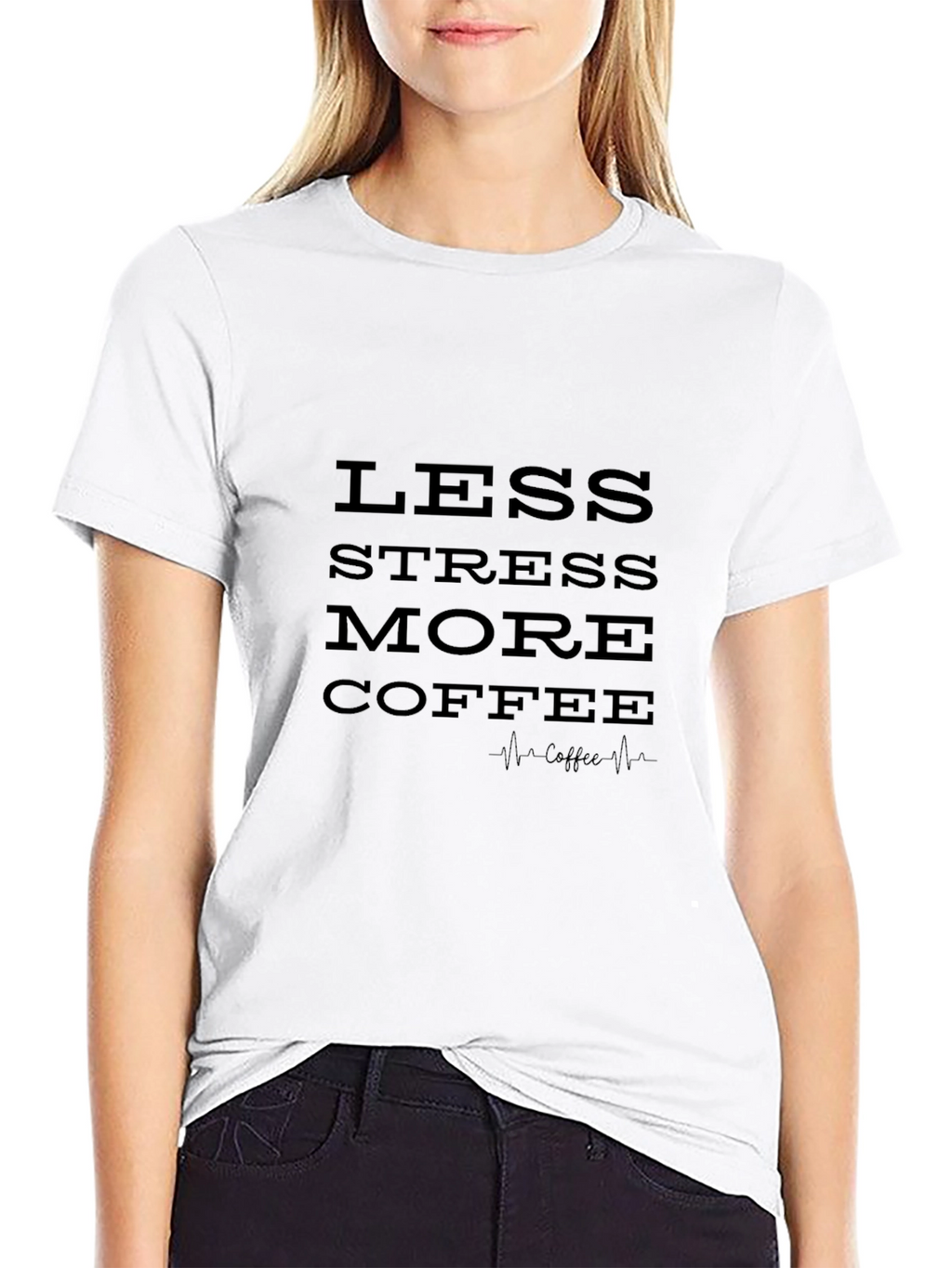 Less Stress More Coffee Graphic Tee