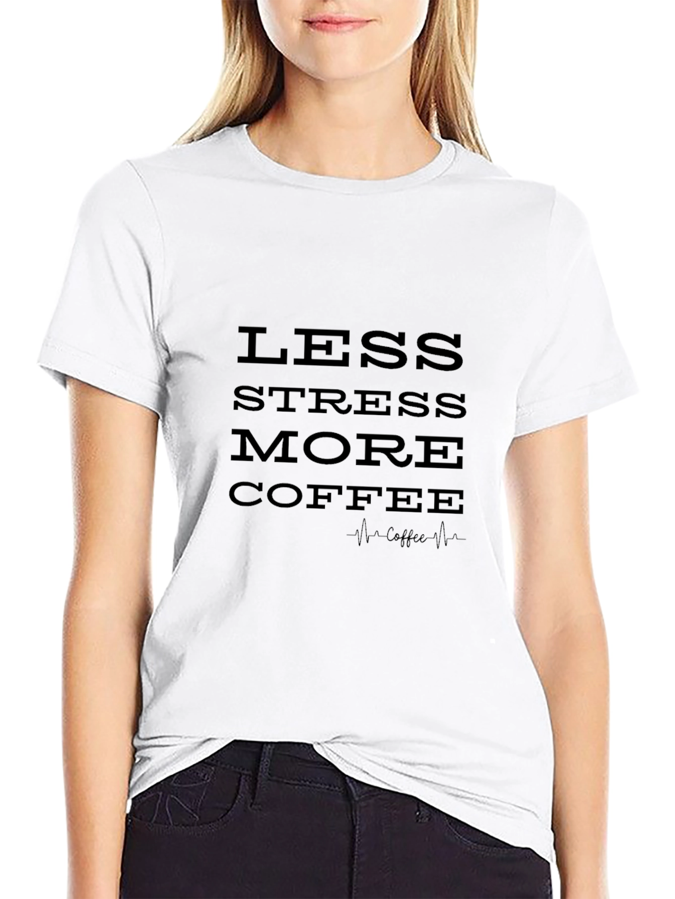 Less Stress More Coffee Graphic Tee