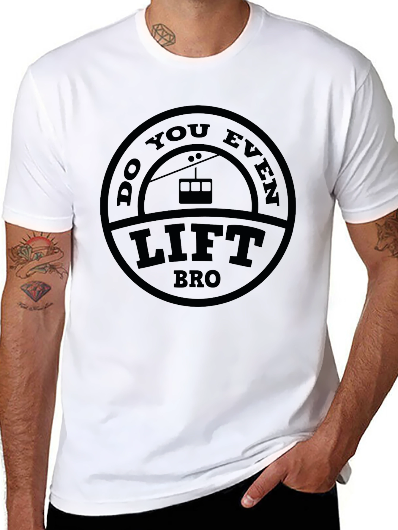 Do You Even Lift Bro Ski Lift T-Shirt
