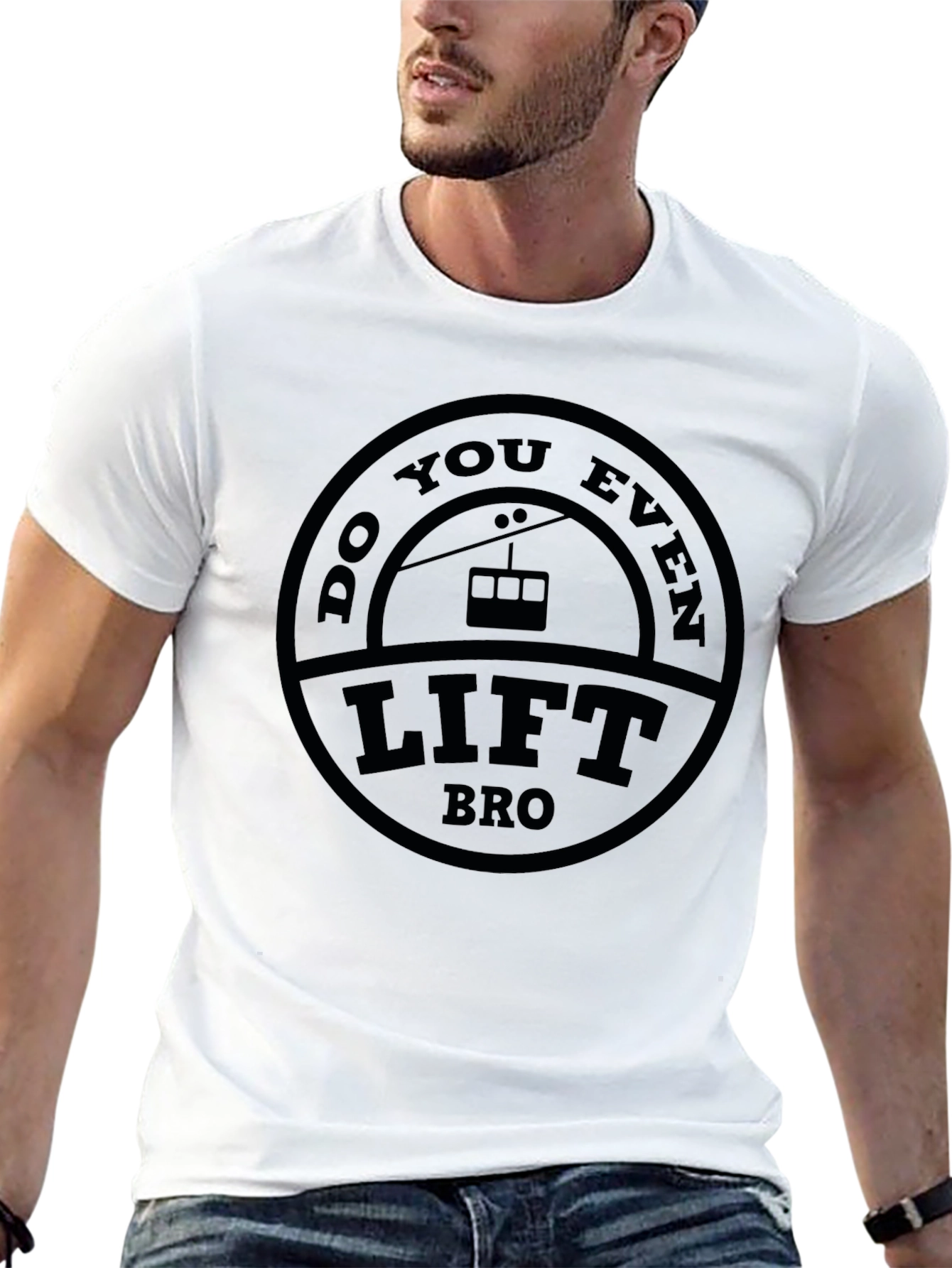 Do You Even Lift Bro Ski Lift T-Shirt