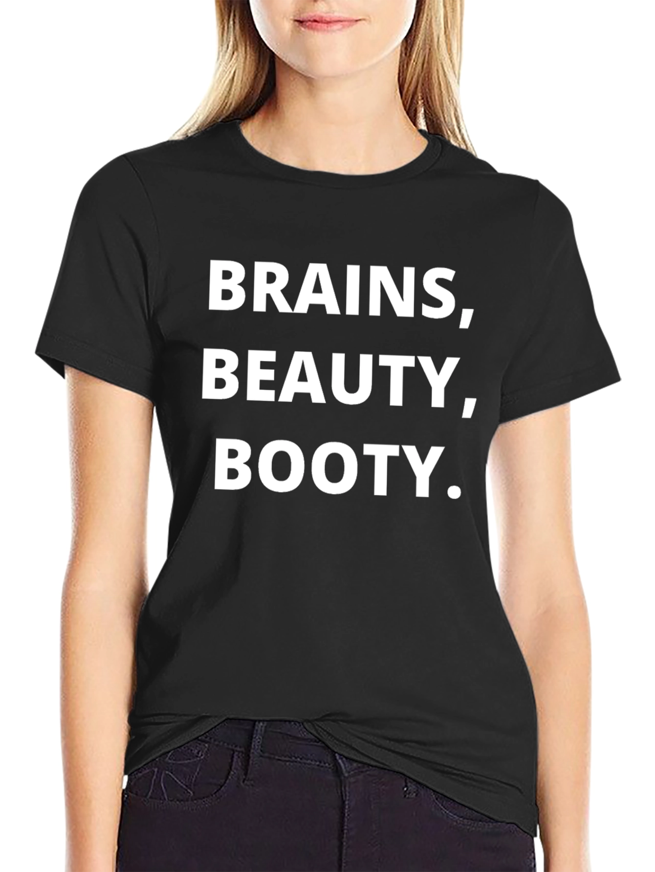Brains Beauty Booty Graphic Tee