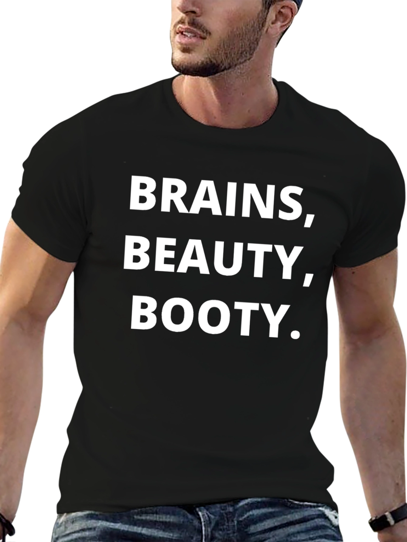 Brains Beauty Booty Graphic Tee