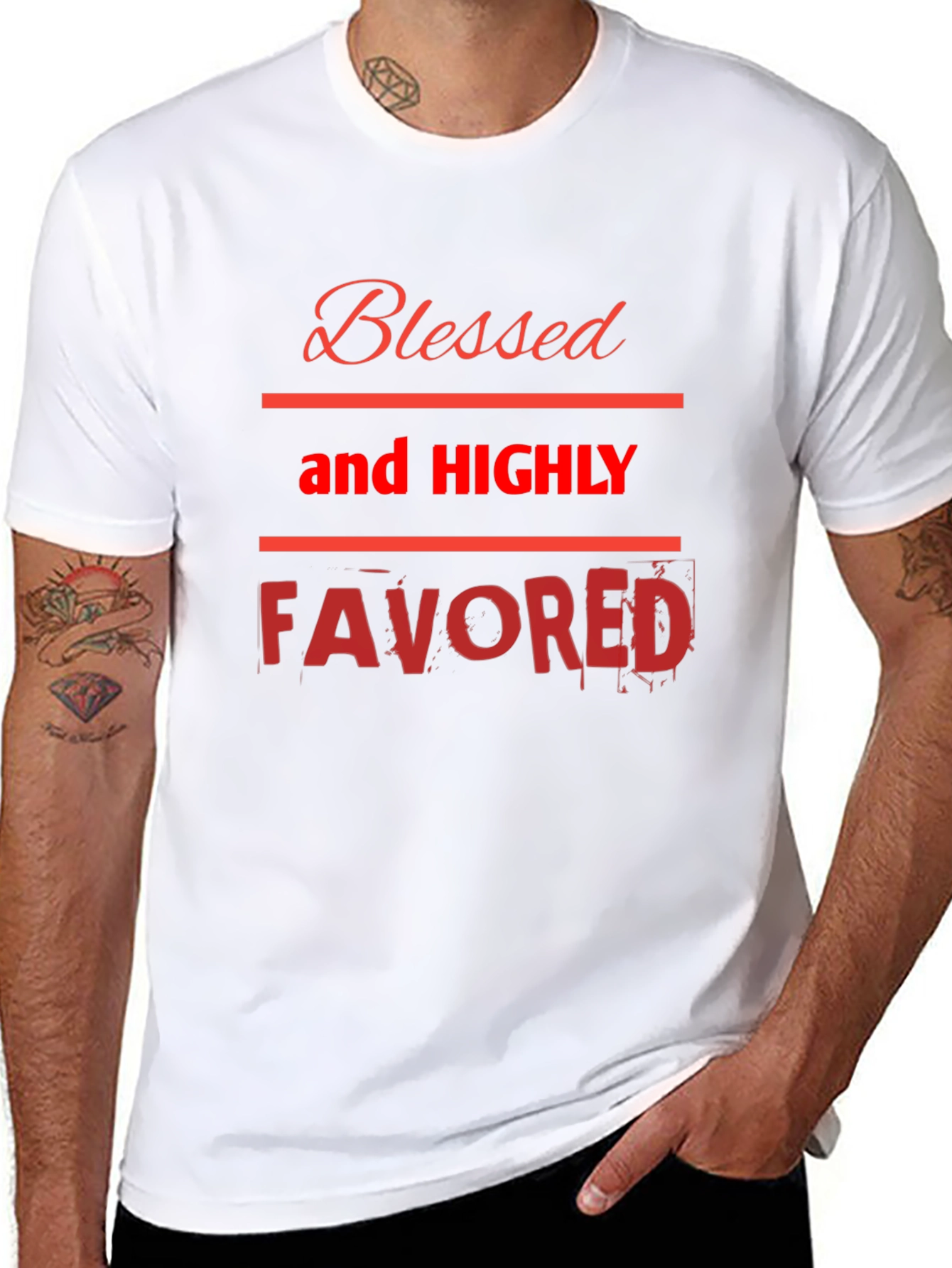 Blessed and Highly Favored Graphic Tee