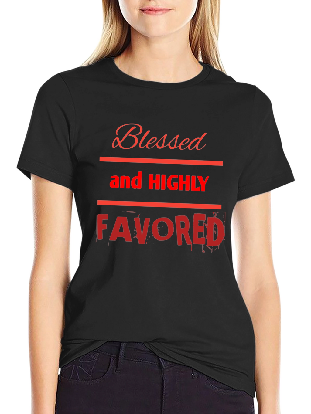 Blessed and Highly Favored Graphic Tee