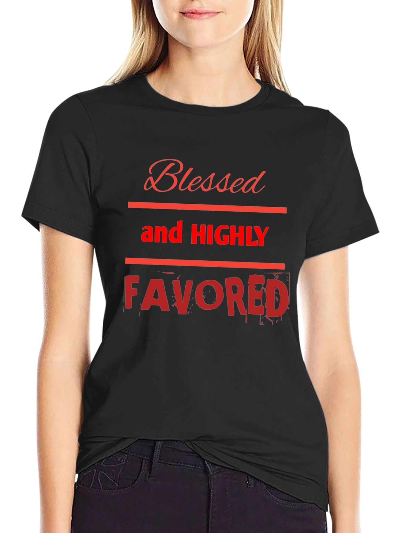 Blessed and Highly Favored Graphic Tee