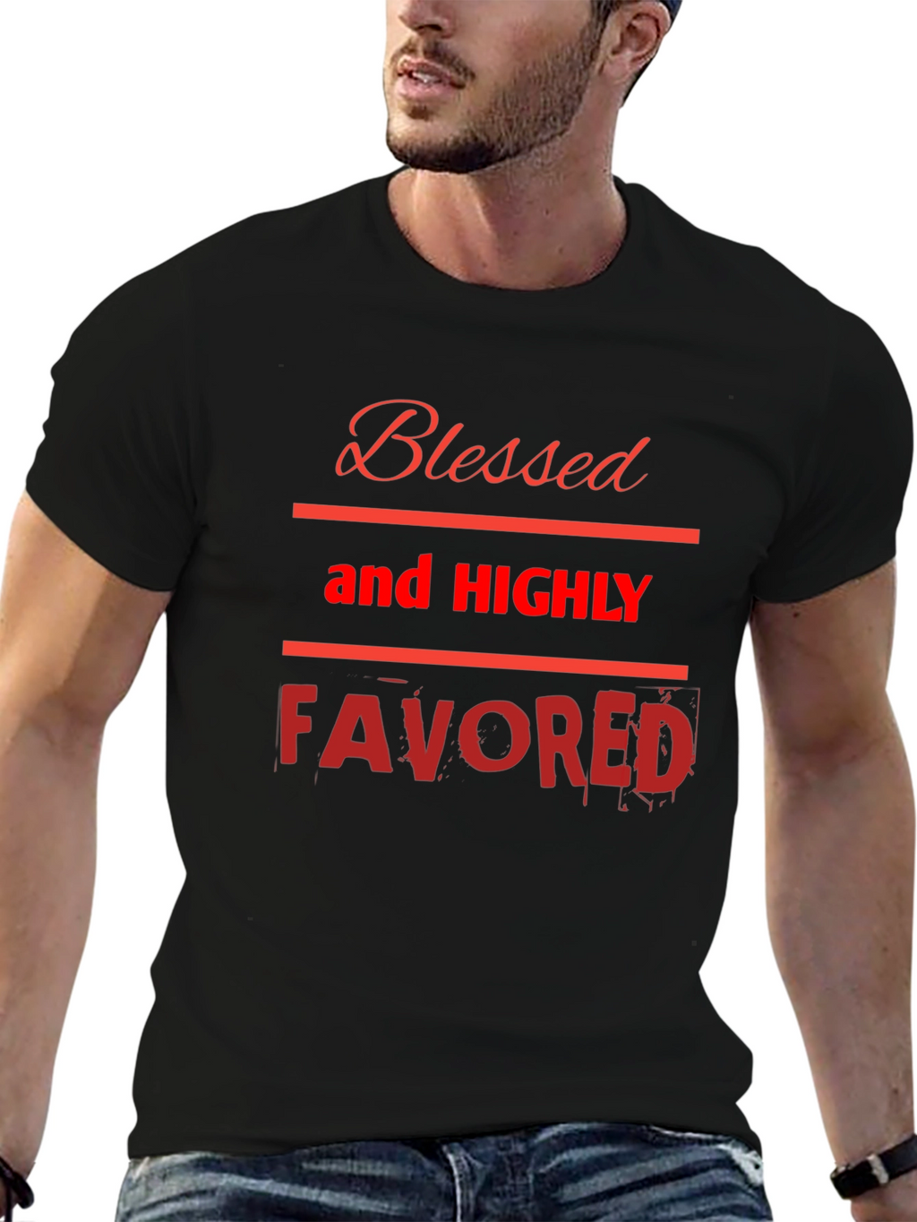 Blessed and Highly Favored Graphic Tee