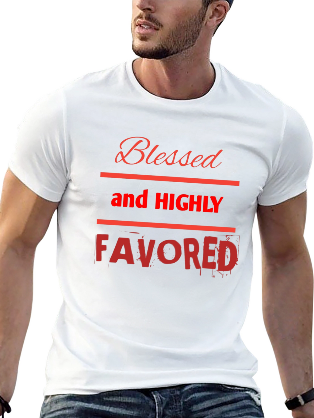 Blessed and Highly Favored Graphic Tee
