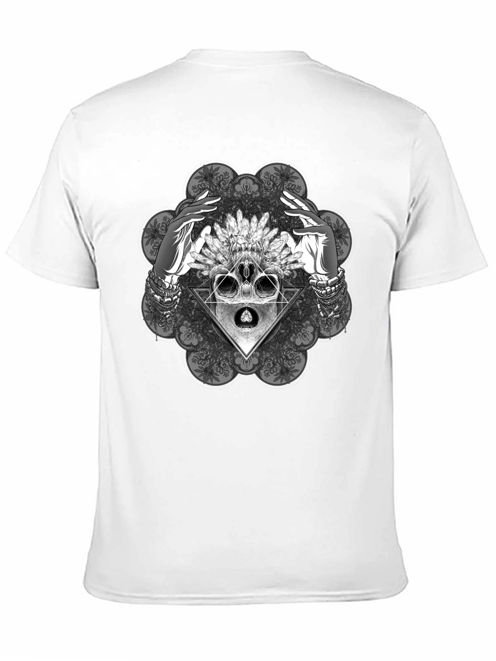 Mystic Skull Graphic Tee - Black