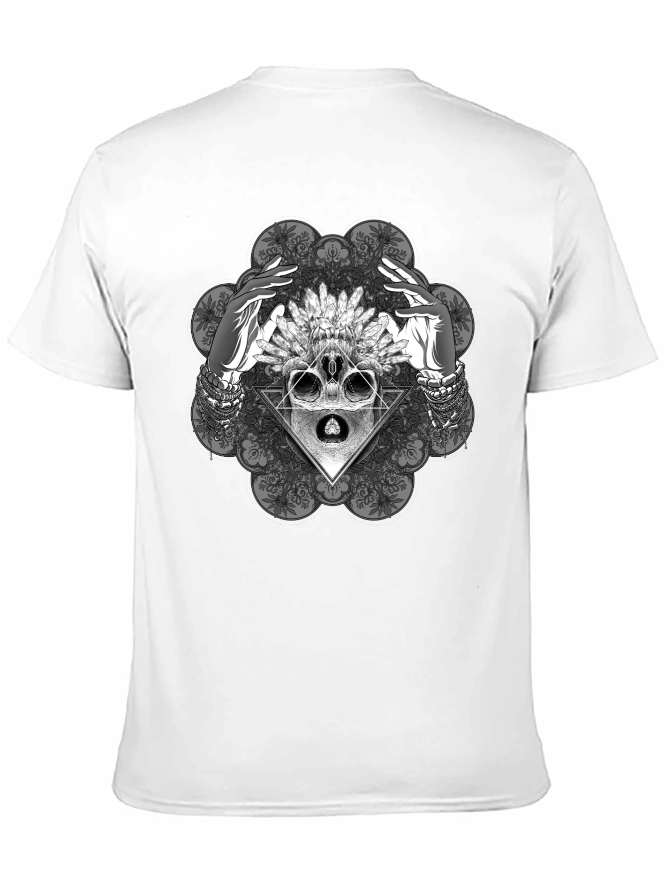 Mystic Skull Graphic Tee - Black