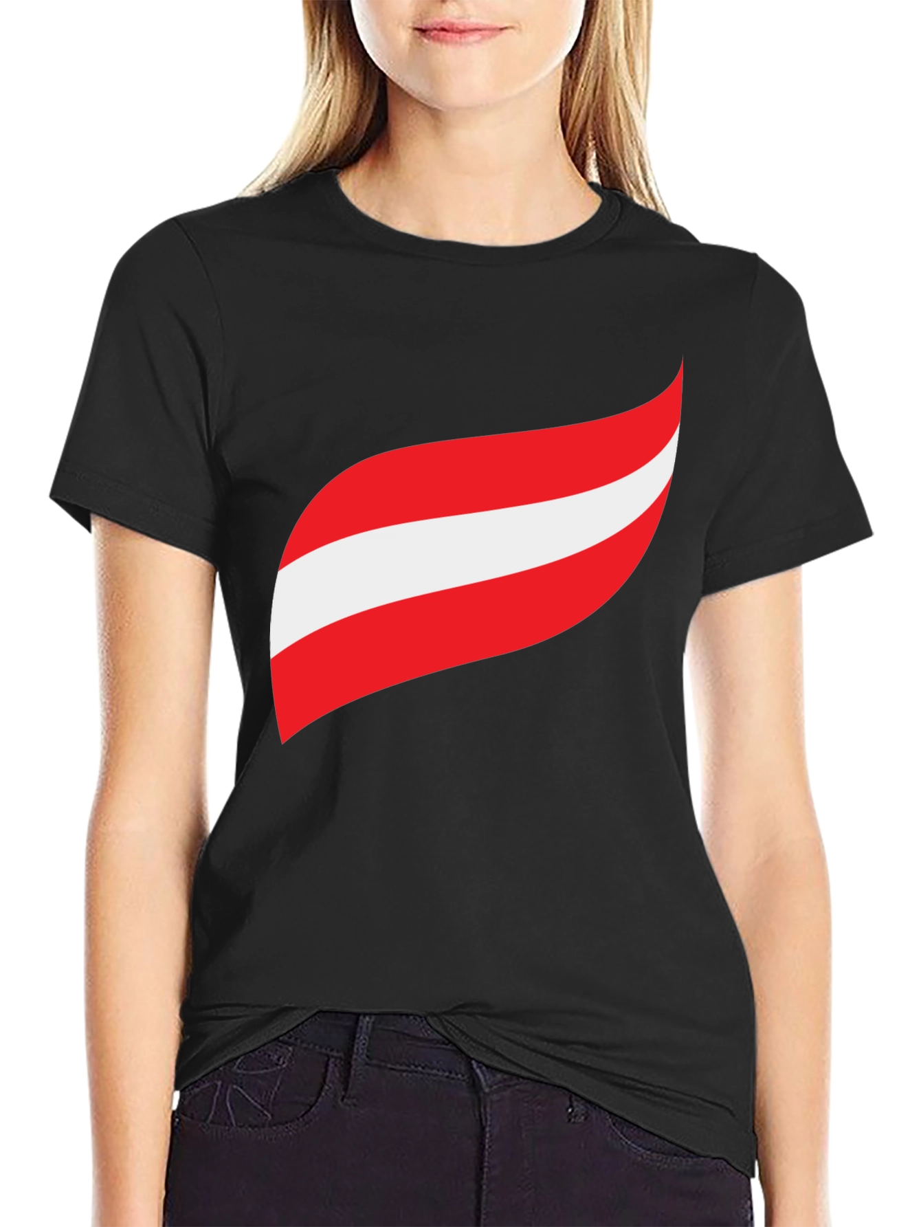 Austria Flag Inspired Graphic T-Shirt