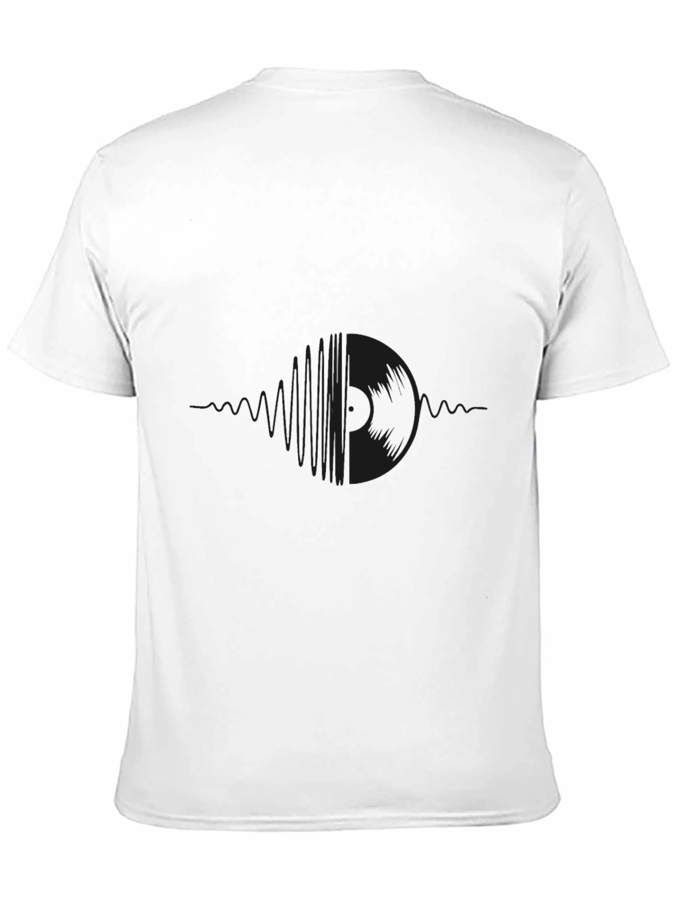 Black Vinyl Record Wave T-Shirt
