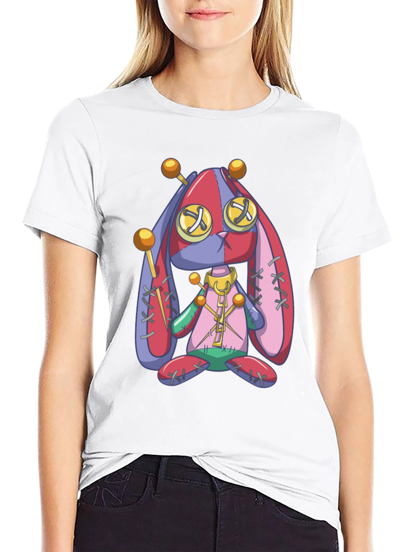 Creepy Cute Voodoo Bunny Graphic Tee