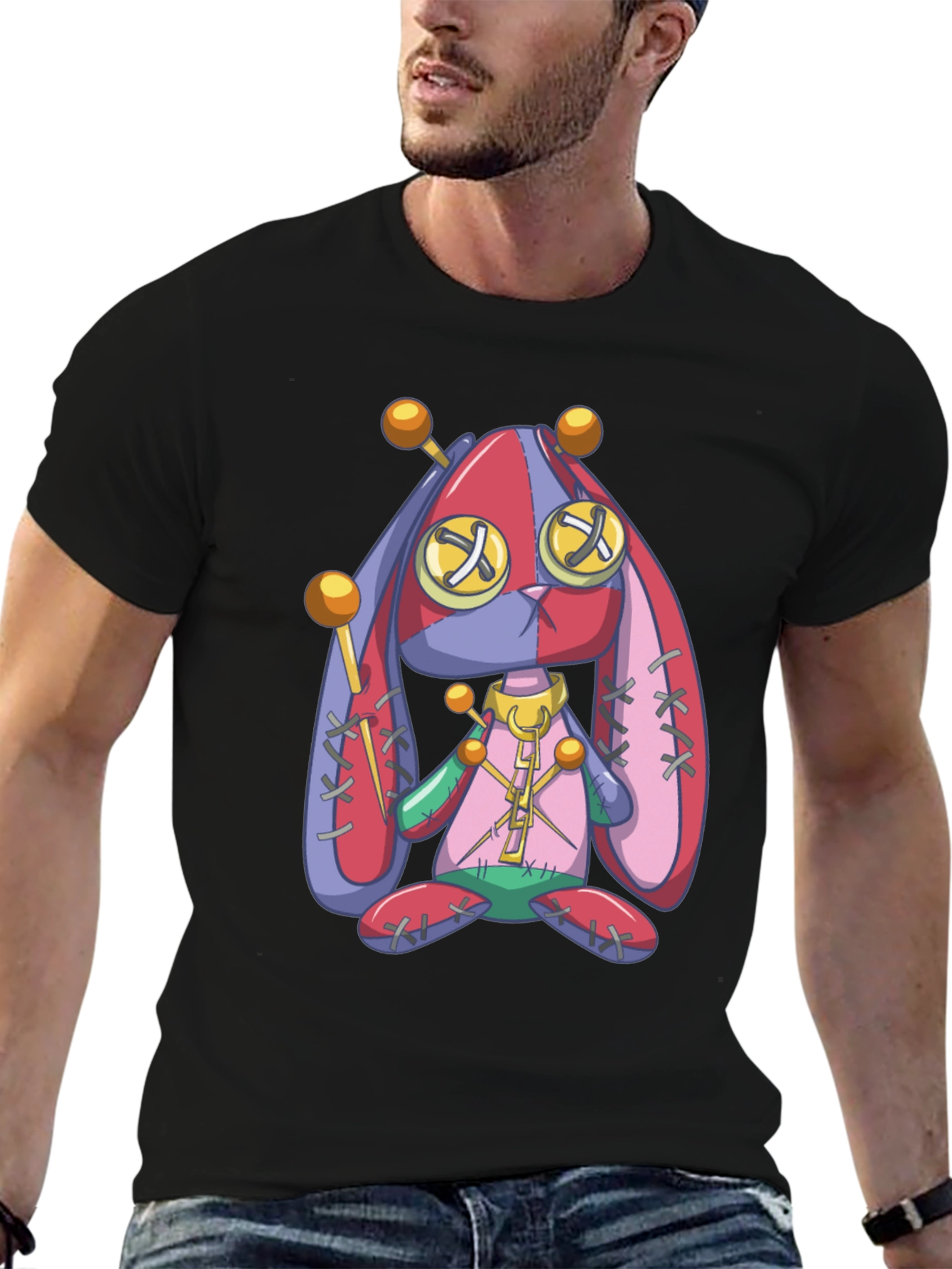 Creepy Cute Voodoo Bunny Graphic Tee