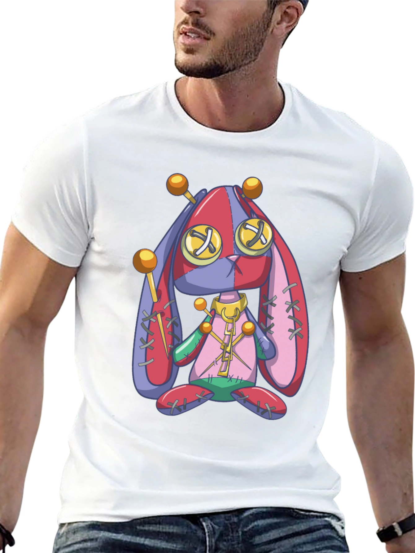 Creepy Cute Voodoo Bunny Graphic Tee