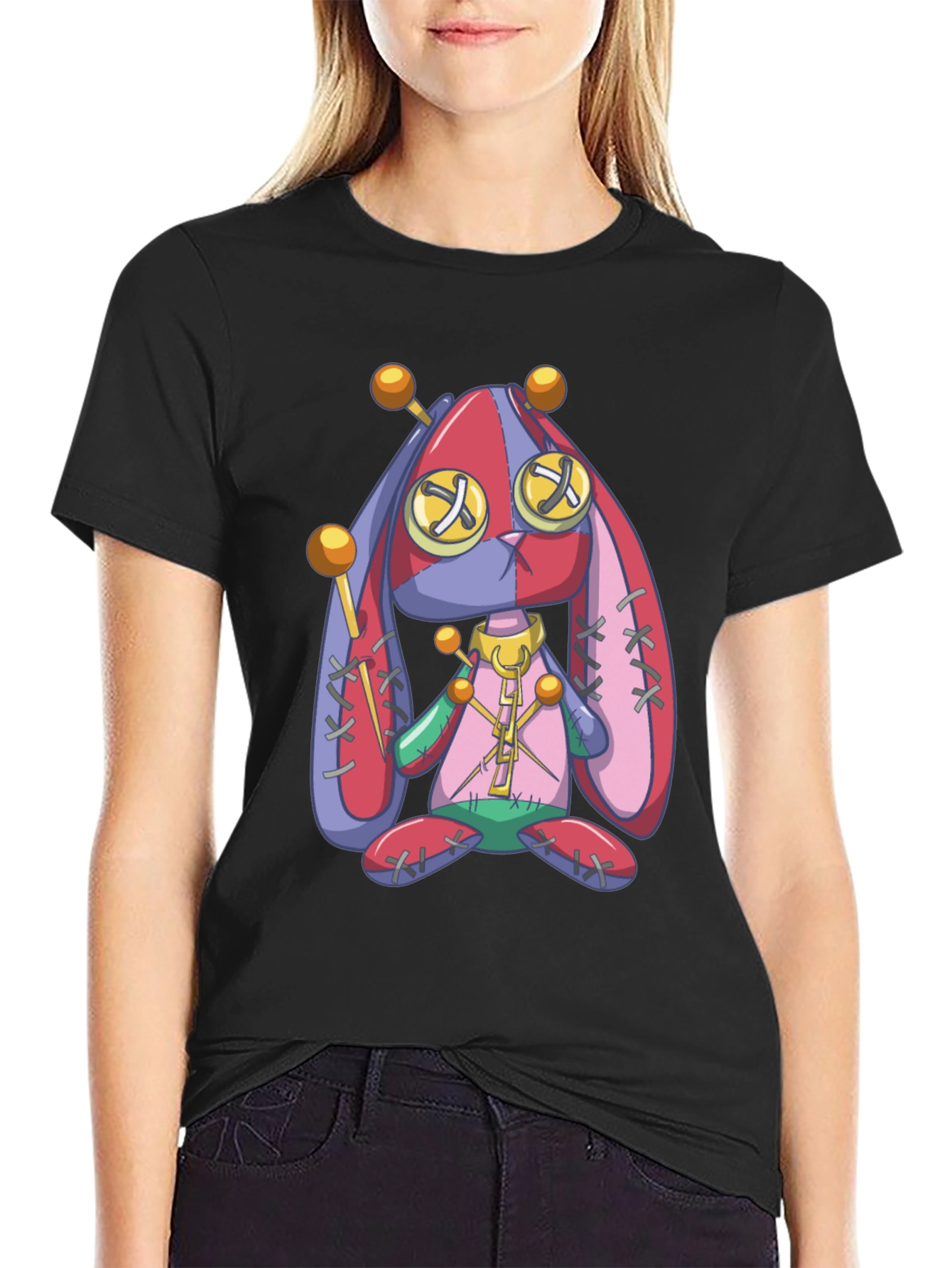 Creepy Cute Voodoo Bunny Graphic Tee