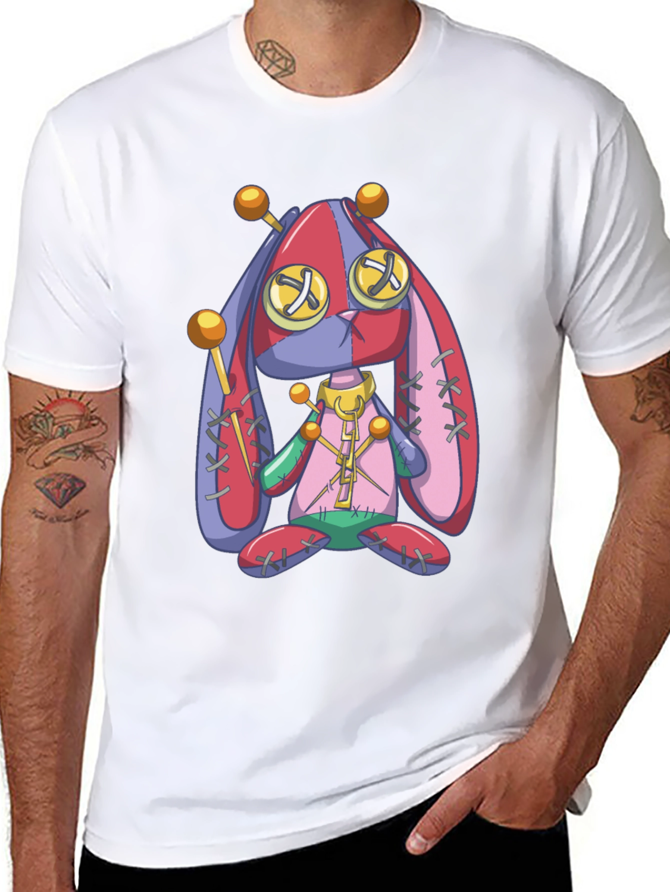 Creepy Cute Voodoo Bunny Graphic Tee