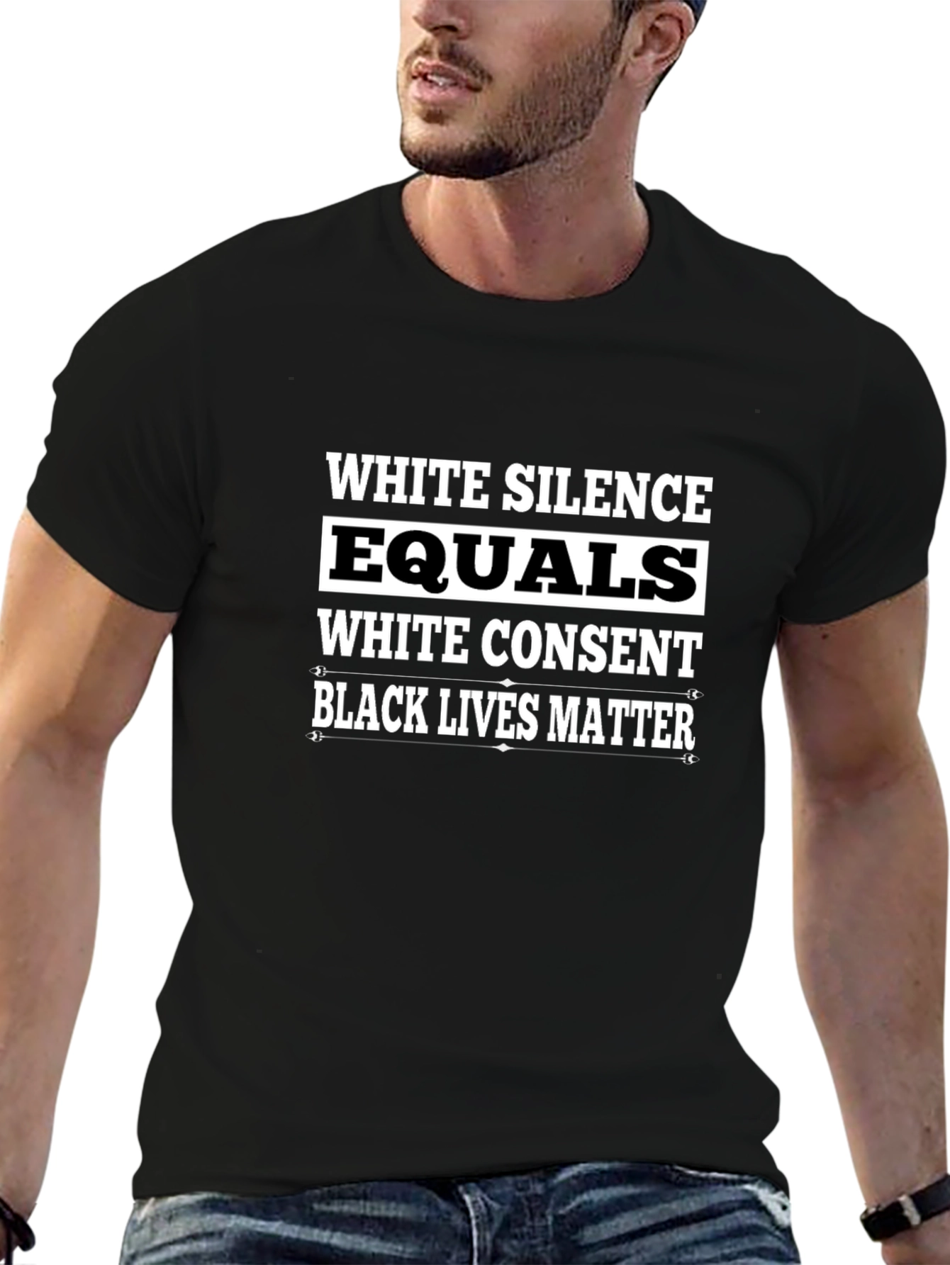 Black Lives Matter Graphic T-Shirt - White Silence Equals White Consent