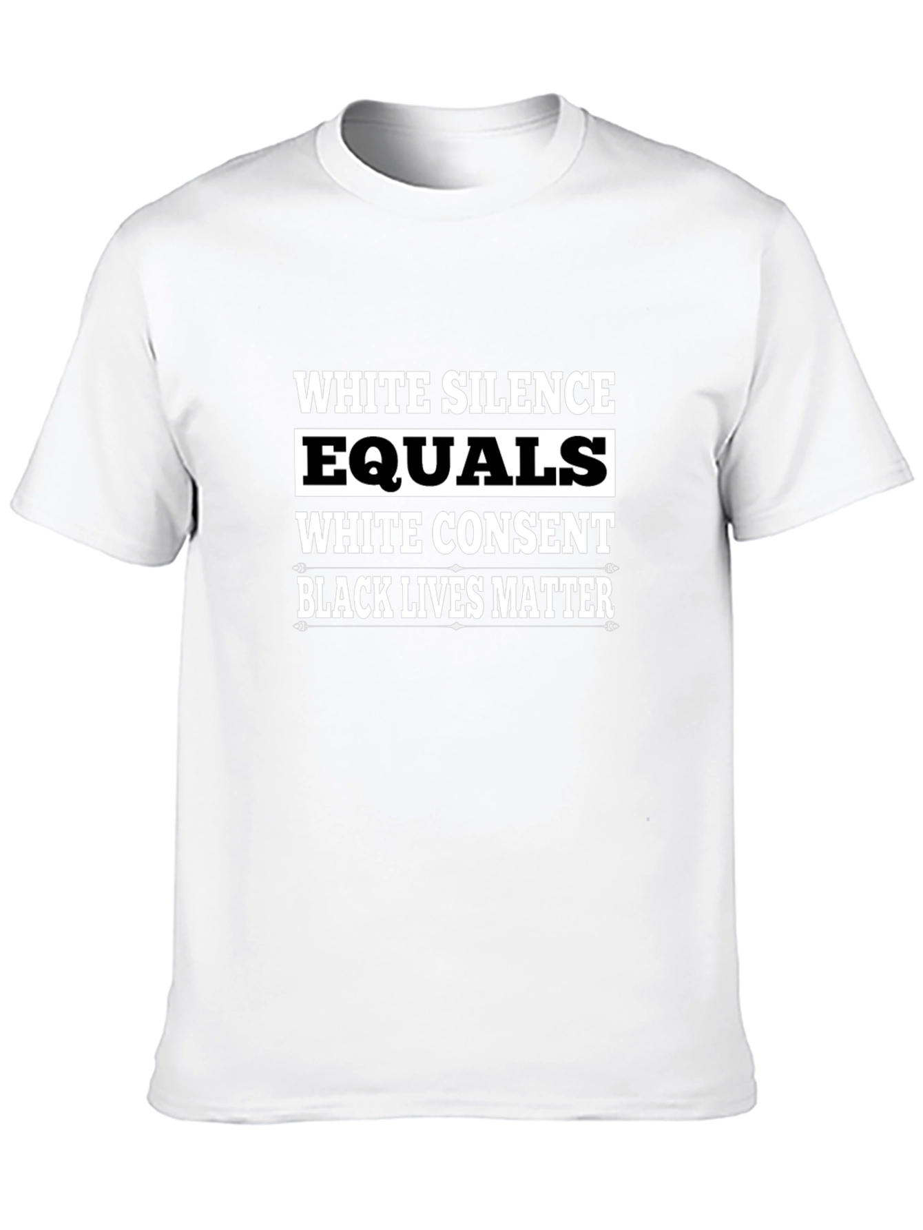 Black Lives Matter Graphic T-Shirt - White Silence Equals White Consent