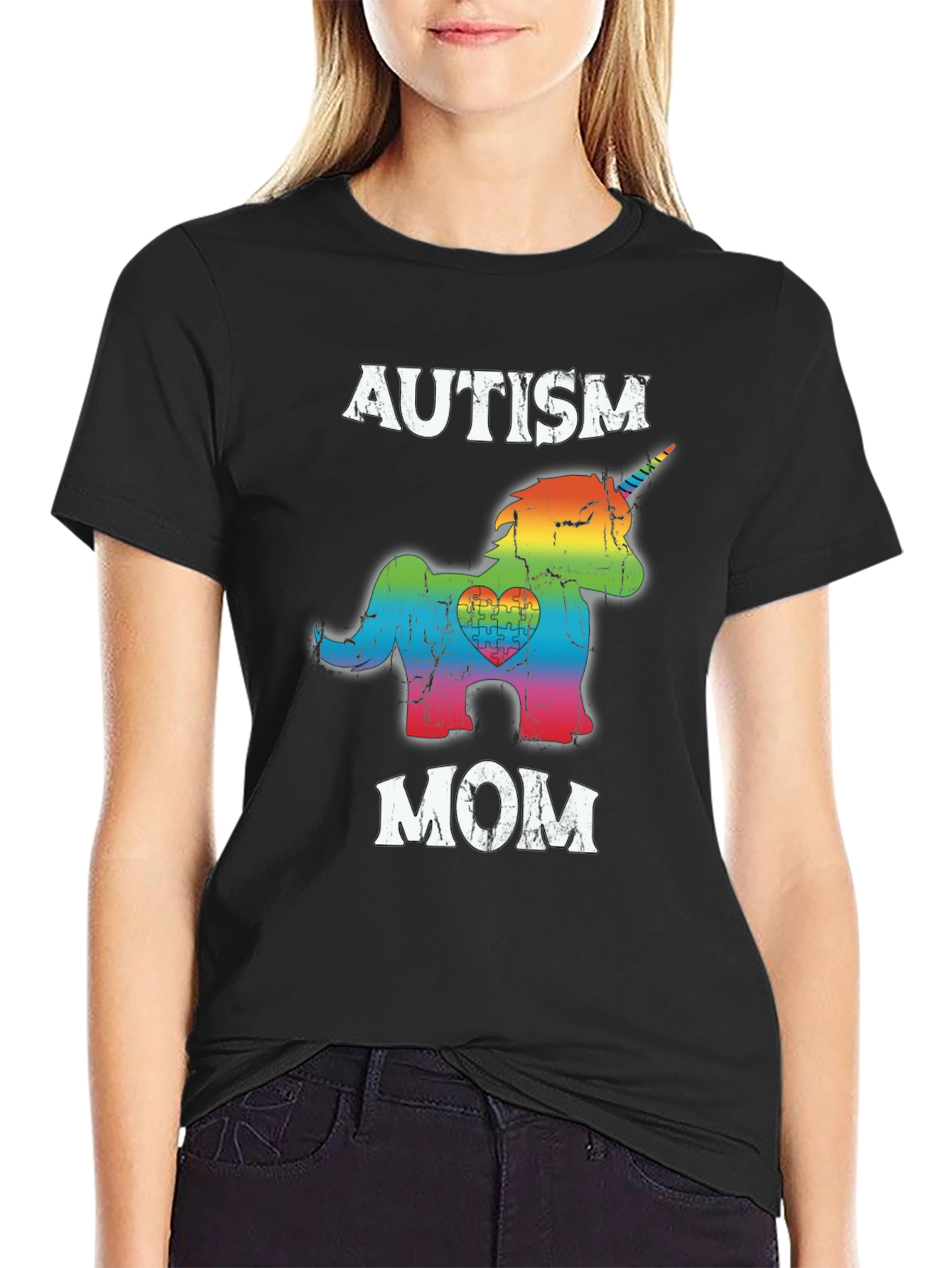 Autism Mom Unicorn Graphic Tee