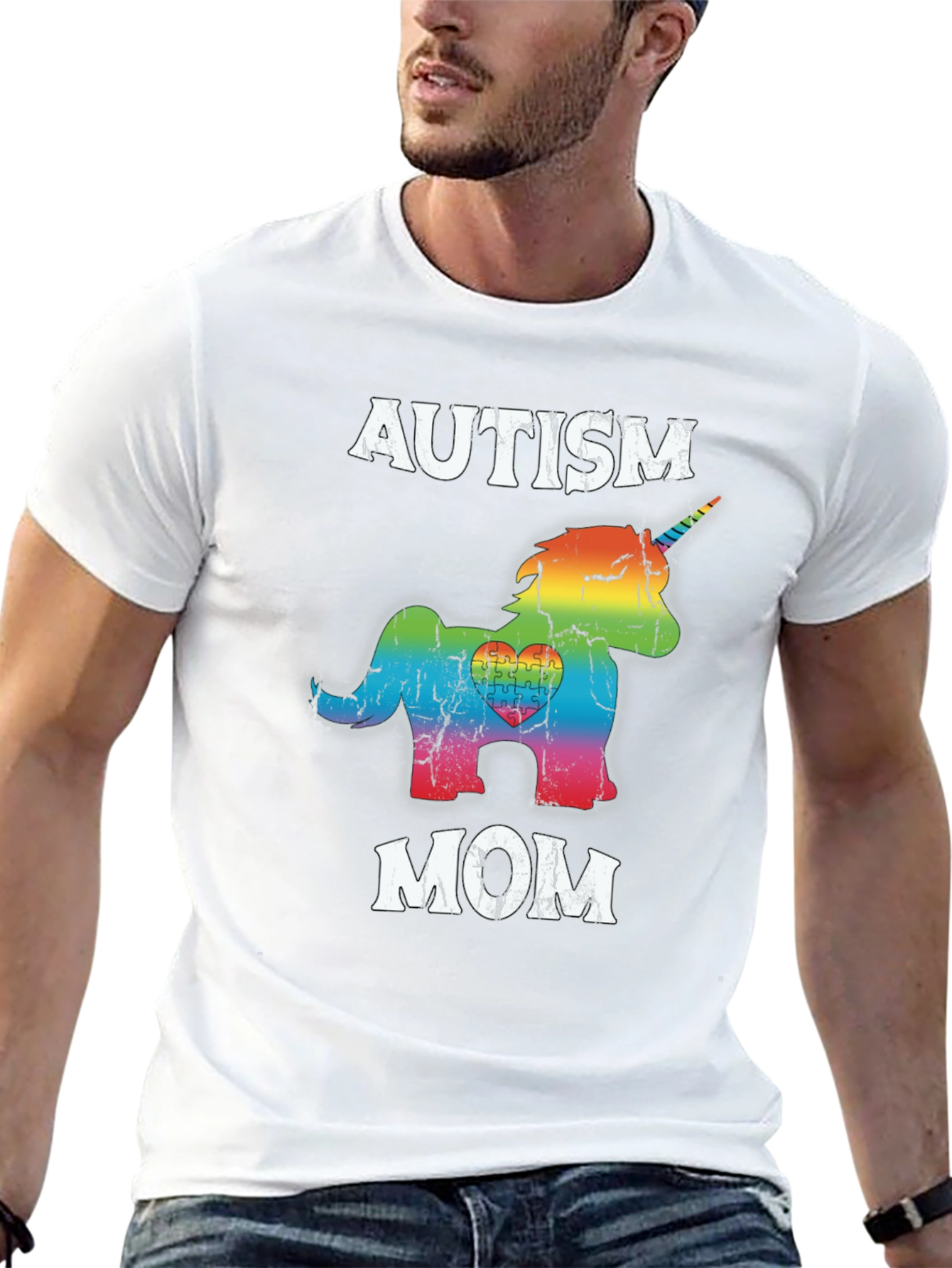 Autism Mom Unicorn Graphic Tee