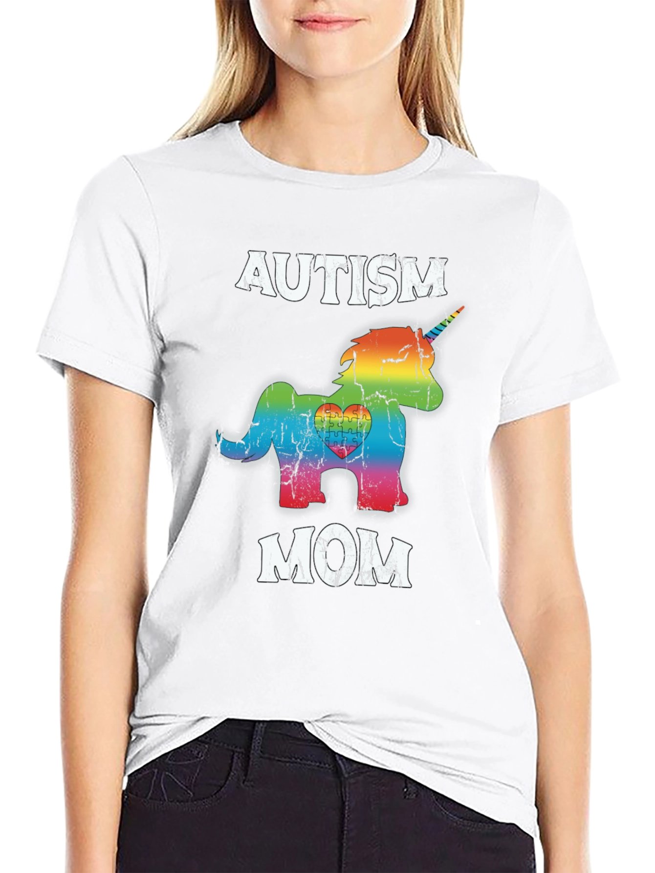 Autism Mom Unicorn Graphic Tee