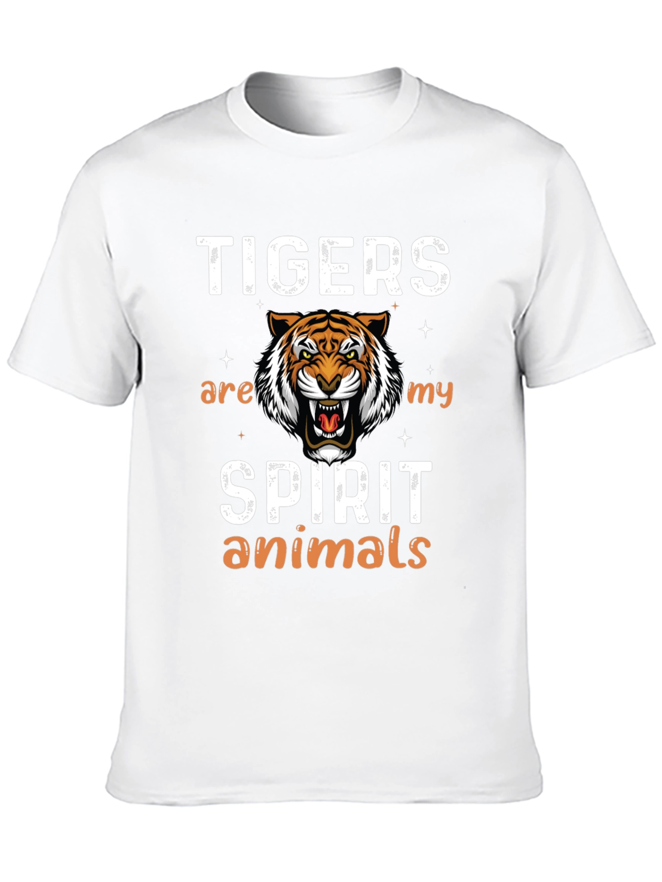 Tigers are my Spirit Animals Black Graphic Tee