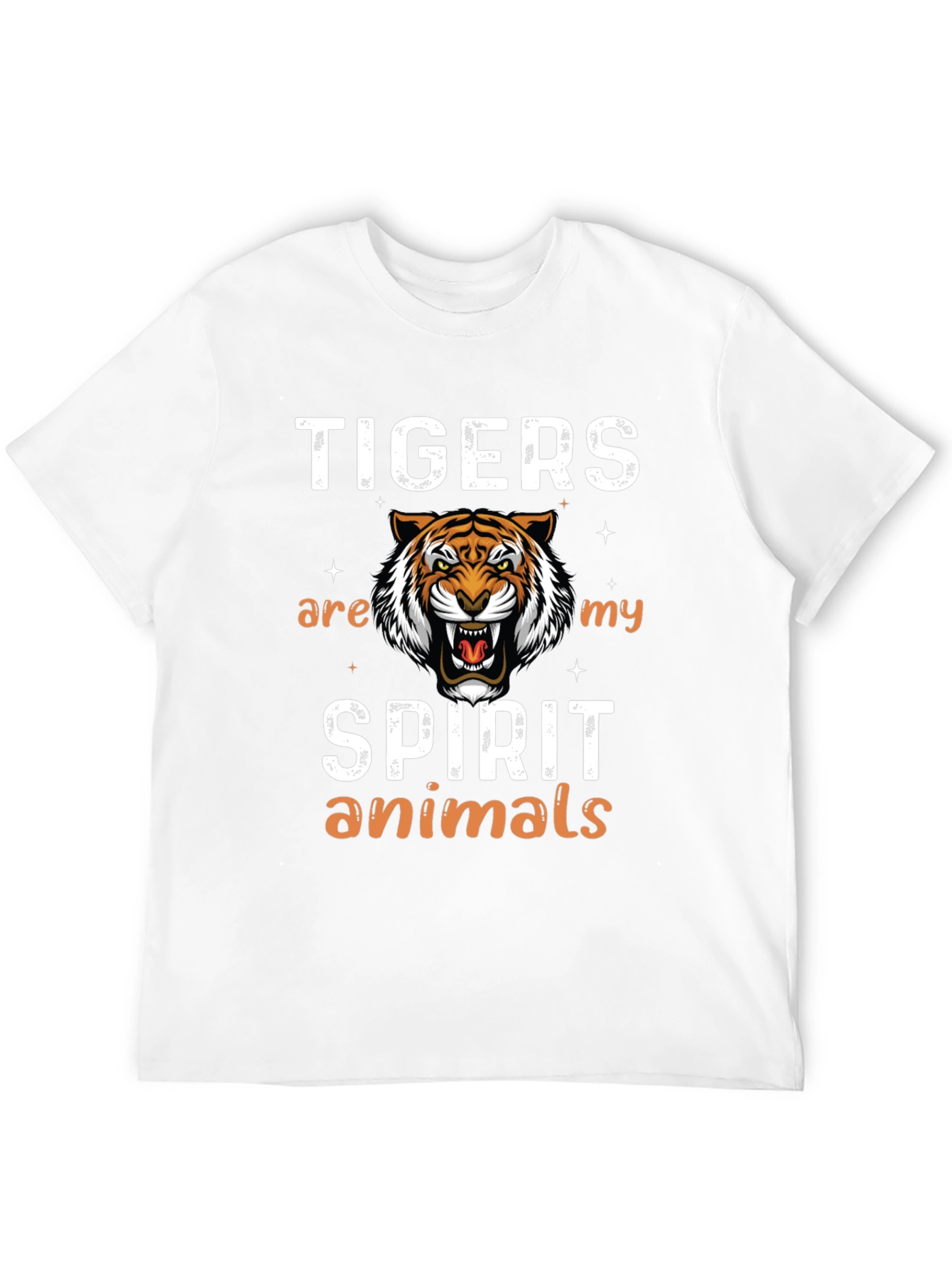 Tigers are my Spirit Animals Black Graphic Tee