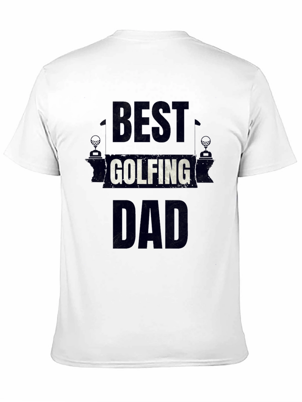 Best Golfing Dad Black T-Shirt
