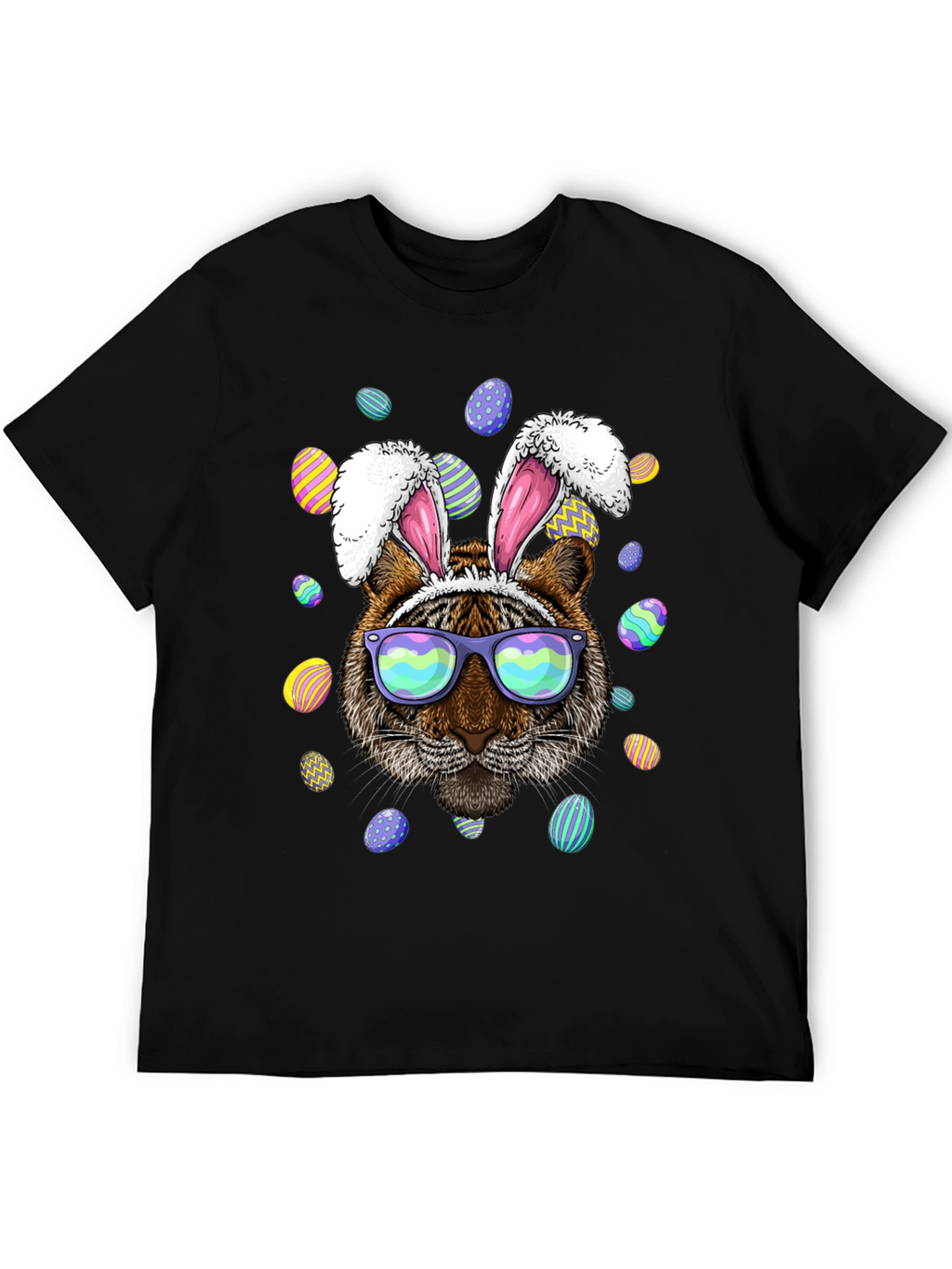 Easter Tiger Bunny Ears T-Shirt