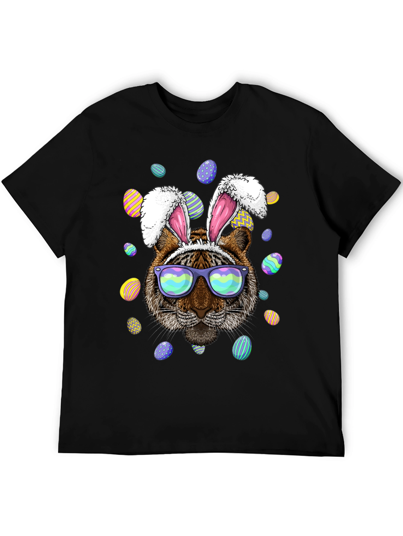 Easter Tiger Bunny Ears T-Shirt
