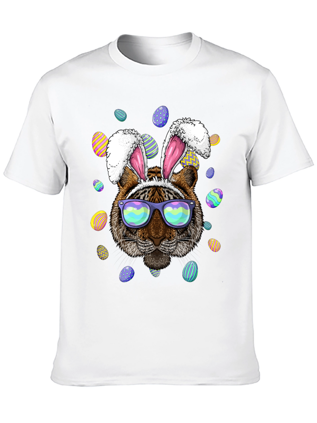 Easter Tiger Bunny Ears T-Shirt