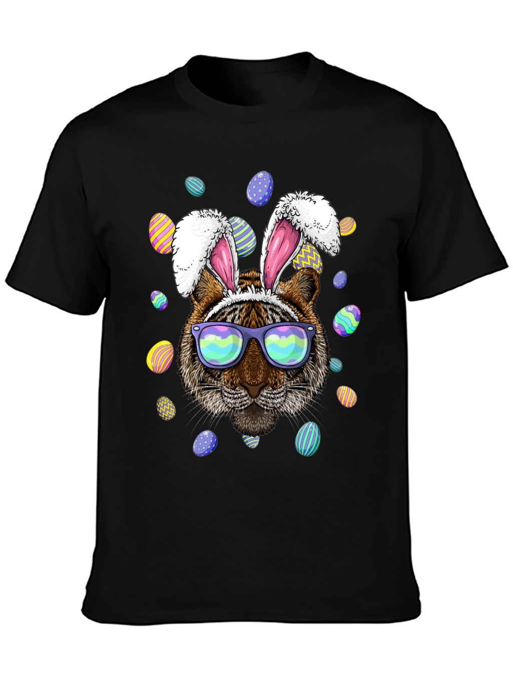 Easter Tiger Bunny Ears T-Shirt